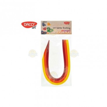 SET HARTIE QUILLING Papagal