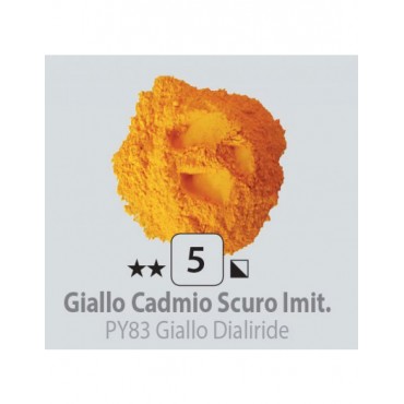 PIGMENT PULBERE GIALLO CADMIO SCURO