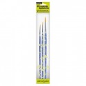 Set 3 pensule  cu varf rotund sintetice marimile 3 ,2, 6 Pebeo