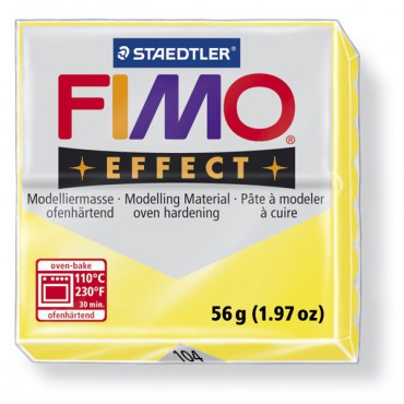 FIMO EFFECT TRANSLUCENT YELLOW 104 (56G )