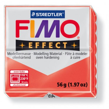 FIMO EFFECT TRANSLUCENT RED 204 (56G )